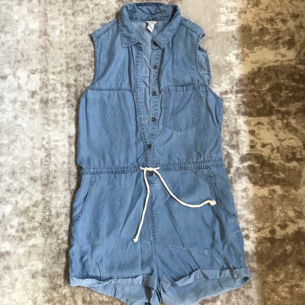 Denim Romper